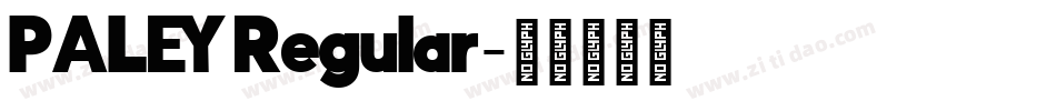 PALEY Regular字体转换